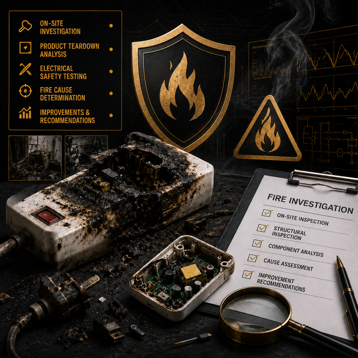 Electrical product fire incident investigation