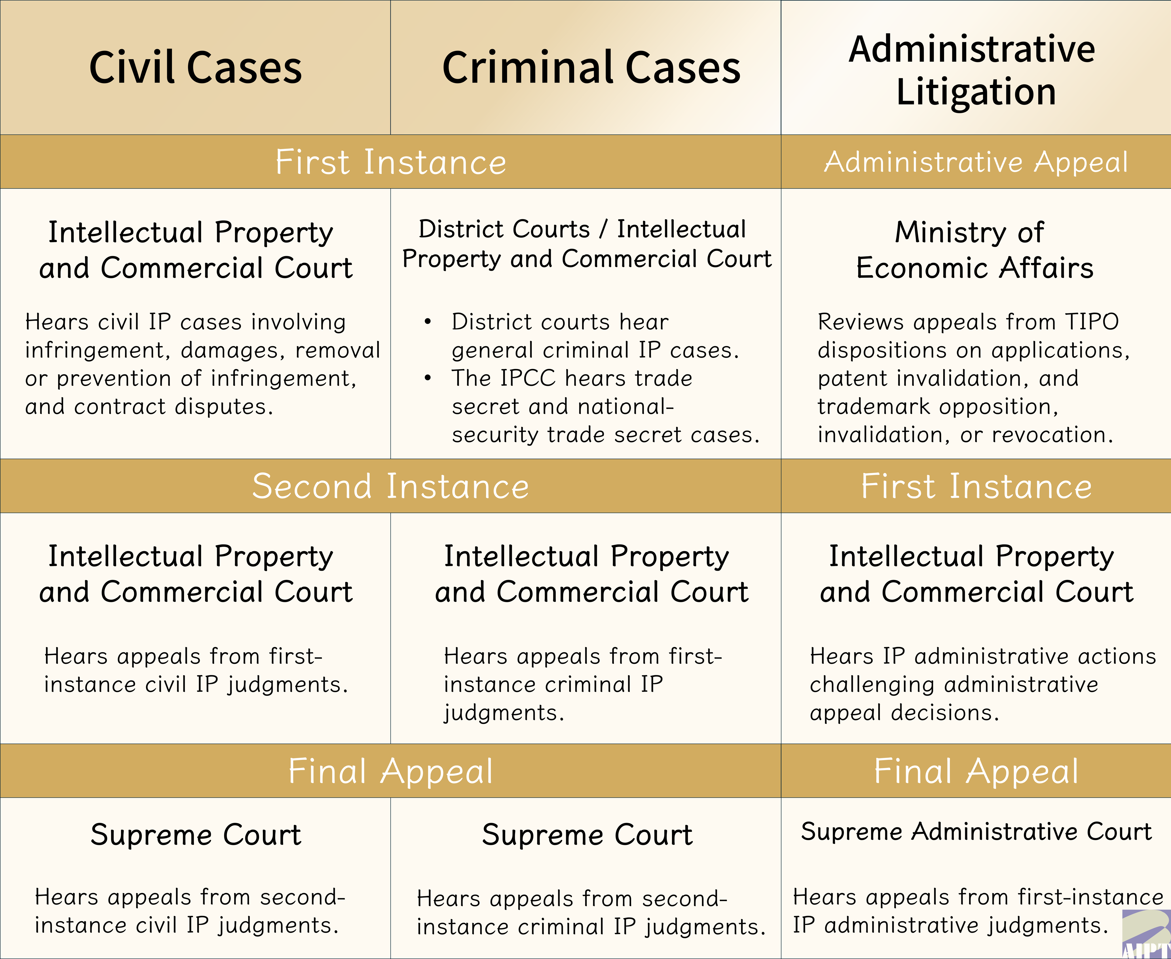 Intellectual Property Litigation Process Chart