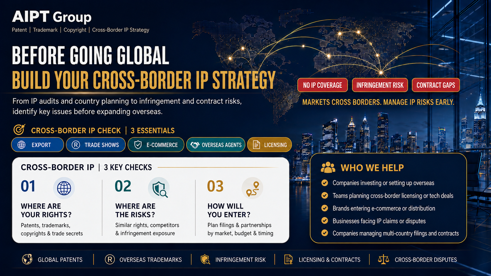 Cross-border IP strategy and risk advisory
